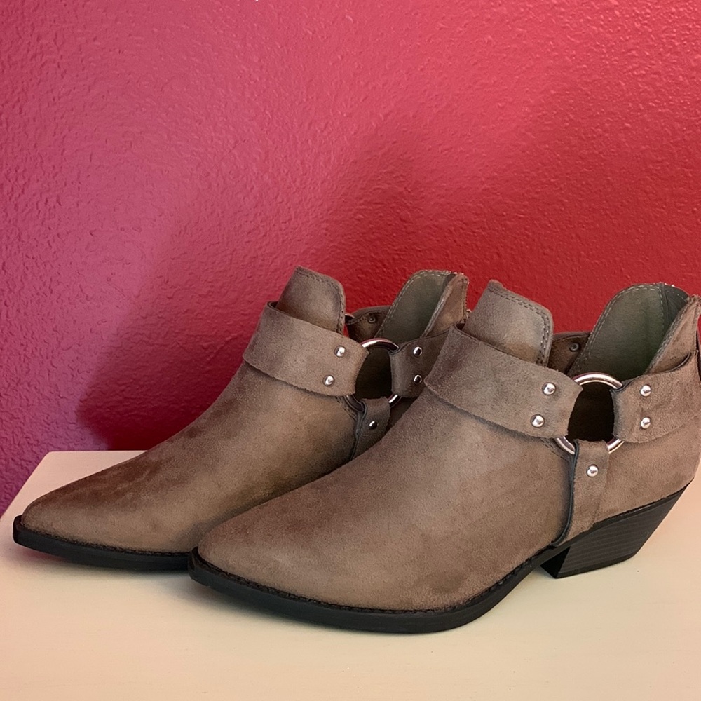 Taupe booties